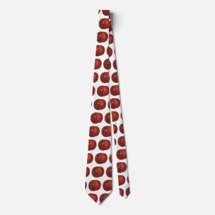 Vintage Food Fruit, Organic Red Delicious Apple Neck Tie