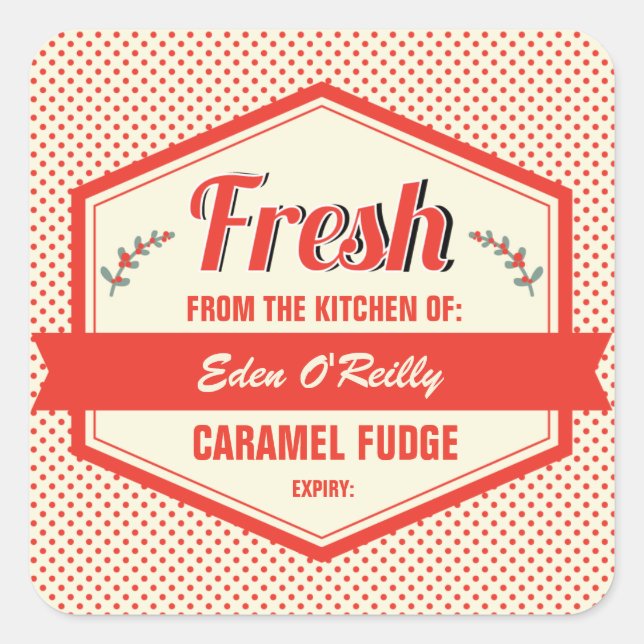Vintage Food Gift Labels - Christmas (Front)