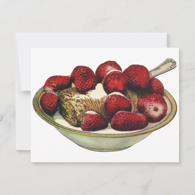 Vintage Food Healthy Breakfast Cereal Strawberries (Front)