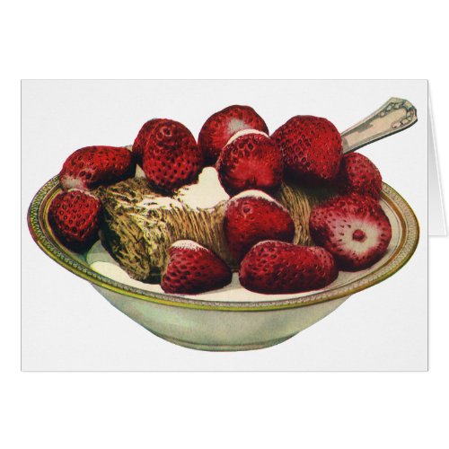 Vintage Food Healthy Breakfast Cereal Strawberries
