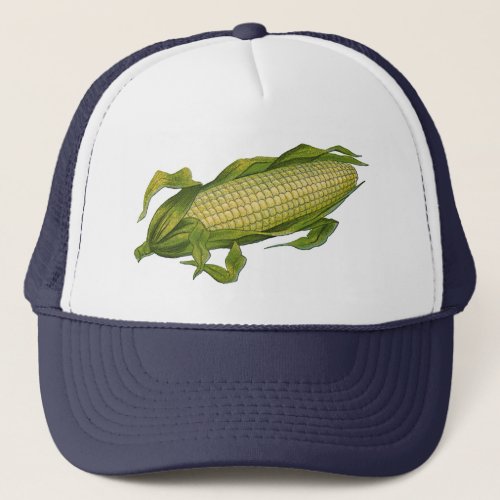 Vintage Food Healthy Vegetables Corn on the Cob Trucker Hat