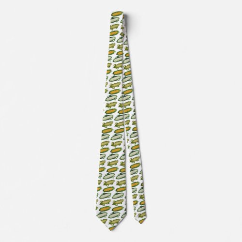 Vintage Food Healthy Vegetables Fresh Corn on Cob Neck Tie