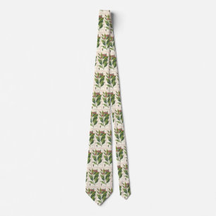 Vintage Food Herbs Spices, Cloves Plant Neck Tie
