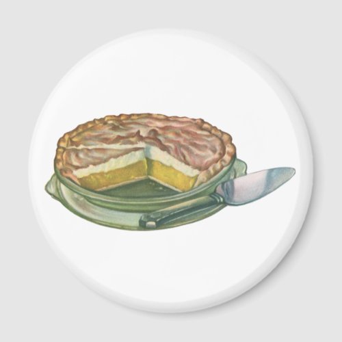 Vintage Food Lemon Meringue Pie Dessert Magnet