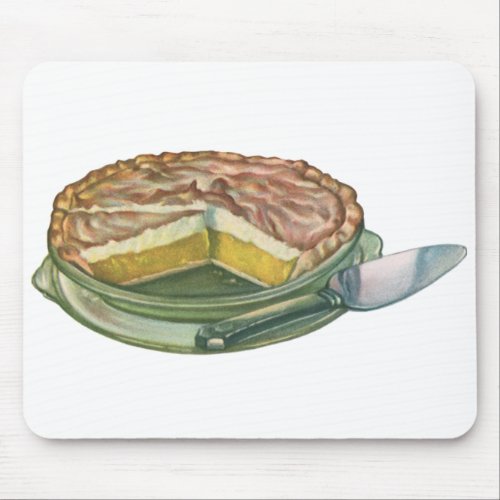 Vintage Food Lemon Meringue Pie Dessert Mouse Pad