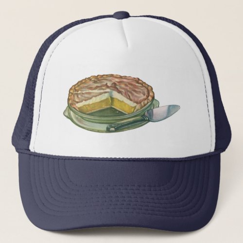 Vintage Food Lemon Meringue Pie Dessert Trucker Hat