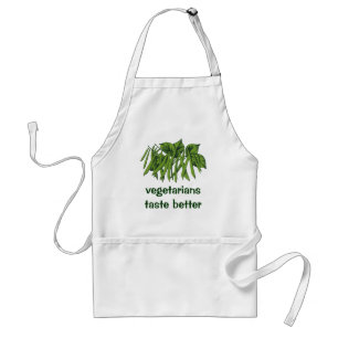 Vintage Food, Organic Green Beans Vegetables Adult Apron