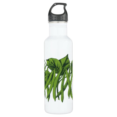 Vintage Food Organic Green Beans Vegetables Stainless Steel Water Bottle