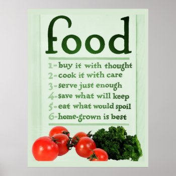Vintage Food Poster by OutFrontProductions at Zazzle