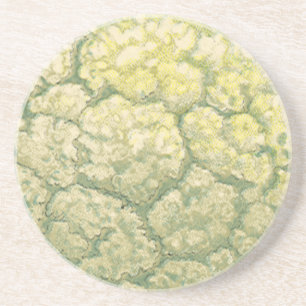Vintage Food Vegetables Veggies Cauliflower Drink Coaster