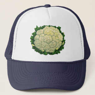 Vintage Food Vegetables Veggies Cauliflower Trucker Hat