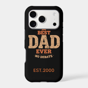 Vintage Foodie Dad Est Year No Debate Name iPhone 17 Pro Case