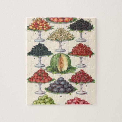 Vintage Foods Assorted Fruit on Trays for Catering Jigsaw Puzzle