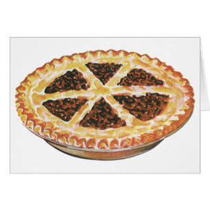 Vintage Foods Dessert, Fresh Baked Pecan Pie Cards