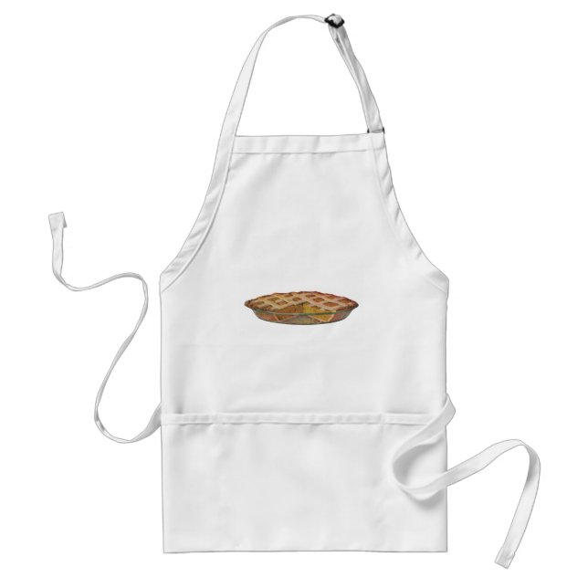 Vintage Foods, Dessert, Thanksgiving Pumpkin Pie Adult Apron (Front)