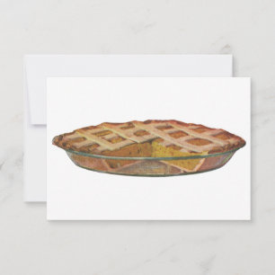 Vintage Foods, Dessert, Thanksgiving Pumpkin Pie Invitation