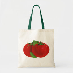 Vintage Foods, Organic Red Ripe Heirloom Tomato Tote Bag