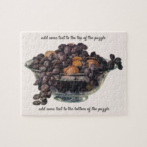Vintage Foods Walnuts and Almonds Fruit and Nuts Jigsaw Puzzle