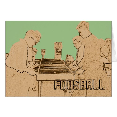 VINTAGE FOOSBALL FUZBOLL PHOTO ART TABLE FOOTBALL