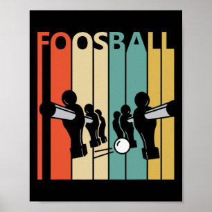 Vintage Foosball Player Gift - Foosball Poster