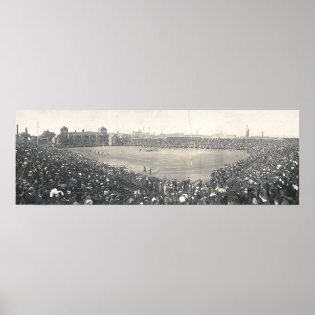 Vintage Football Army Navy Black White Poster (Front)