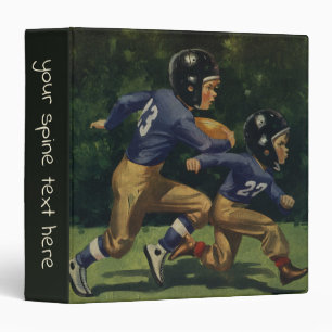 Vintage Football, Children, Boys Playing Sports 3 Ring Binder