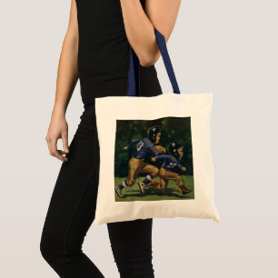 Vintage Football, Children, Boys Playing Sports Tote Bag