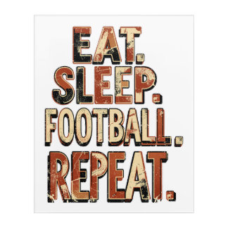 Vintage Football Fan Design | Retro Soccer Graphic Acrylic Print