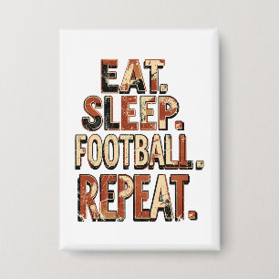 Vintage Football Fan Design   Retro Soccer Graphic Button