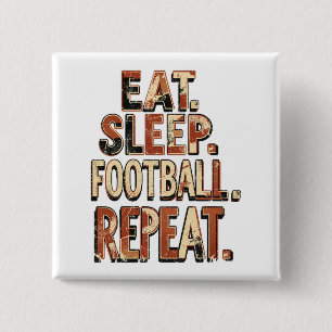 Vintage Football Fan Design   Retro Soccer Graphic Button