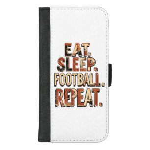 Vintage Football Fan Design Retro Soccer Graphic iPhone 8/7 Plus Wallet Case