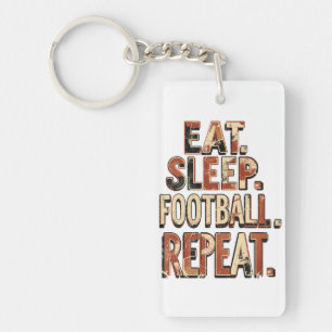 Vintage Football Fan Design Retro Soccer Graphic Keychain