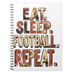 Vintage Football Fan Design Retro Soccer Graphic Notebook