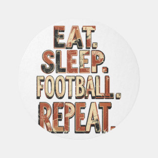 Vintage Football Fan Design | Retro Soccer Graphic Rug