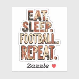 Vintage Football Fan Design | Retro Soccer Graphic Sticker