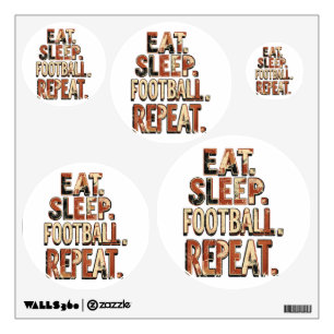 Vintage Football Fan Design Retro Soccer Graphic Wall Decal
