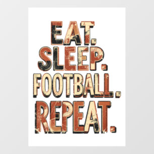 Vintage Football Fan Design Retro Soccer Graphic Wall Decal