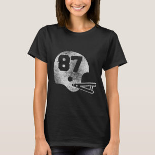 Vintage Football Jersey Number 87 Player Number  T-Shirt