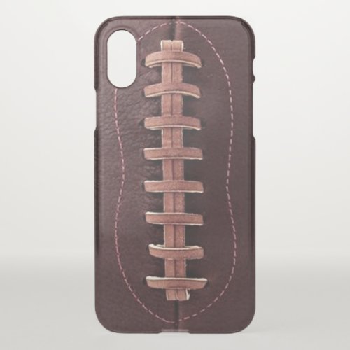 Vintage Football Leather Laces Sports iPhone X Case