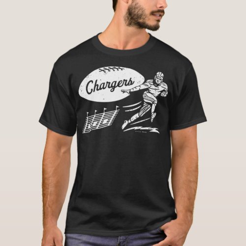 Vintage Football _ Los Angeles Chargers White Cha T_Shirt