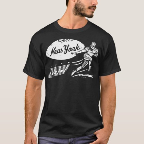 Vintage Football _ New York Jets White New York W T_Shirt