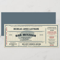 Vintage Football Pass Bar Mitzvah