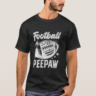 Vintage Football Peepaw Gifts For Father's Day Dad T-Shirt