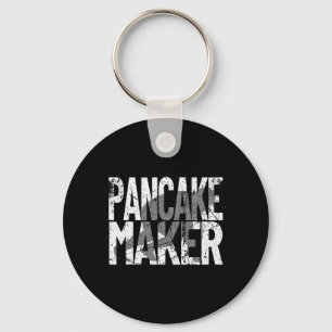 Vintage Football Player Meme Lineman Pancake Maker Keychain