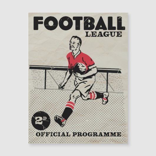 Vintage Football programme (Front)