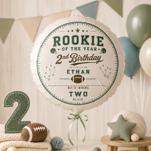 Vintage Football Rookie 2nd Birthday baby boy Balloon