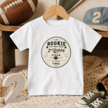 Vintage Football Rookie 2nd Birthday baby boy