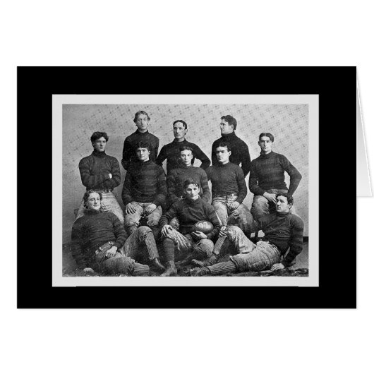 Vintage Football Team Card (Front Horizontal)
