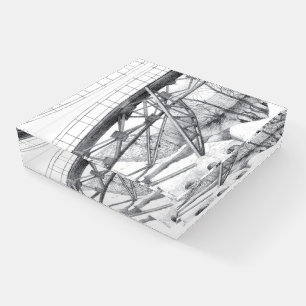 Vintage footbridge paperweight