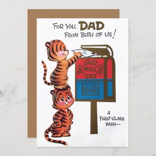 Vintage For You  Dad Cats Fathers Day Holiday